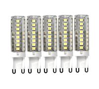 JANDEI - Lot de 5 ampoules LED G9, 6W, blanc naturel 4200K, 400 lumens, angle de 360 degrés, non dimmable.