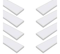 Jandei - Pack x8 Panneau plafonnier LED de surface rétro-éclairé 120 x 30 cm, puissance 60 W, 5 000 lumens, cadre blanc, driver inclus... (blanc neutre 4200k)