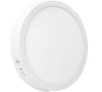 JANDEI - Plafonnier, Downlight LED 18W, de Surface, Ronde (équivalent à 140W), Jante Blanche Mate en Aluminium (Blanc Neutre 4200K) Parfait pour Salons, Cuisines, Couloirs, Bureaux.
