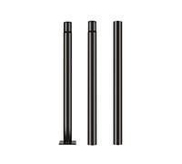 Jandei - Poteau pour lampadaire de 3 mètres par tranches de 1 m - Acier galvanisé noir avec base d'ancrage - Résistant aux intempéries - Idéal pour jardins, rues et parcs - Vis incluses