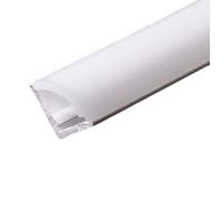 JANDEI - Profilé d'Angle Flexible en Silicone 16 mm x 16 mm - 5 m. Rayonnement Lumineux Latéral, IP67 pour l'Extérieur (pour bandes LED jusqu'à 8 mm)