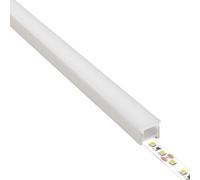 JANDEI - Profilé Flexible en Silicone de 5 Mètres, Longueur 1 Mètre, pour l'Installation Encastrée de Rubans LED, adapté à l'Extérieur. Forme Carrée, 16 mm x 16 mm (Accessoires Non Inclus)