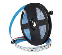 Jandei Ruban LED RGBIC adressable 24 V 15 W, 480 LED, SMD5050, utilisation en intérieur IP20, base adhésive, coupe tous les 6,2 cm - Largeur 10 mm, longueur 5 m