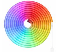 JANDEI - Ruban lumineux LED néon flexible 12V, 5M 6x12mm 108 Leds/Metro. RGB Multicolore. Découpe 3,2 cm. Décoration intérieure et extérieure, Maison, Commerce. Transformateur/Contrôleur non inclus