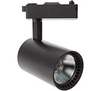 JANDEI - Spot de Plafond Led Track 30W, Blanc Froid 6000K, 2200 Lumens, 220V 50-60Hz Monophasé, Aluminium Dressing, Vitrine, Boutique, Bureau (Noir)