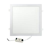 JANDEI - Spot LED carré encastrable 24W. Idéal pour la maison, le salon, la chambre, le couloir ou le bureau. (Blanc froid 6000K) Alimentation et transformateur inclus.