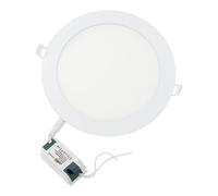JANDEI - Spot LED encastrable, 15 W, 1200 lumens, forme ronde, trou d'encastrement Ø 170 mm, extra plat 17 mm de profondeur, blanc froid 6000 K, transformateur inclus