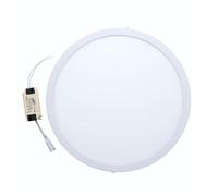 JANDEI - Spot LED rond 24W, montage en saillie, blanc. Idéal pour la maison, le salon, la cuisine et la chambre. (Blanc neutre 4200K) Alimentation et transformateur inclus.