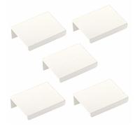 SOTECH 5 poignées de meubles Blankett Jane 50 mm blanc Ral 9003 Poignées d'armoires Poignées de tiroirs à visser de
