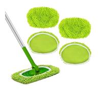 Janety Reusable Microfibre Washable Mop Pads Fits All Mops 4PCS | Swiffer Microfibre Mop Cloths for Cleaning Floors