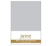 Janine Drap-housse 5007 en jersey de coton Mako 140/200 à 160/200 cm Argenté Couleur 18