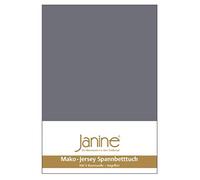 Janine Drap-housse 5007 en jersey Mako 90/190 à 100/200 cm Gris opale Couleur 48