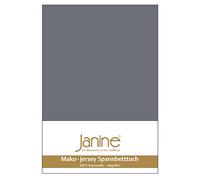 Janine Drap-housse en jersey fin Mako Classic 5007, dimensions : 140 x 200-160 x 200 cm, couleur : gris opale 48