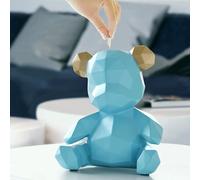 Jannlimt - Tirelire en forme d'ours, figurines de décoration d'intérieur, décorations de chambre d'enfant, cadeaux de Noël et cadeaux d'anniversaire