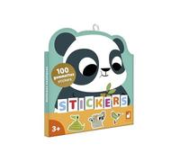 Janod, 100 Gommettes Silhouettées Animaux Exotiques, Dès 3 Ans | Effets Dorés, Formes Réutilisables et Faciles à Décoller, Format Maximal 5 x 5 cm, Préhension et Motricité Fine