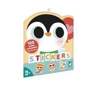 Janod – 100 Grandes gommettes – Thème bébés animaux – Dès 18 mois – Pochette J09193