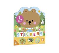 Janod – Cahier de stickers La Forêt – 12 pages à décorer, 8 pages de gommettes – Dès 18 mois