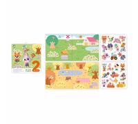 Janod - Coffret Créatif Stickers Épais Repositionnables 2 ans