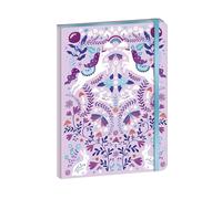 Janod, Dreamland, Carnet de Notes Licorne 144 Pages, Dès 6 Ans | Pages Lignées et Illustrées, Élastique Pailleté, Tranche Bleu Métallisé et Dorures, Pour Écrire dans un Univers Magique