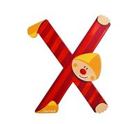 Janod J04565 X Party B004XS8I4K Wooden Clown Letter, Multicolored, one Size