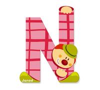 Janod Lettre décorative Clown N en bois G