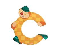 JANOD Lettre décorative Clown C en bois
