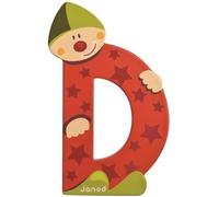 JANOD Lettre décorative Clown D en bois