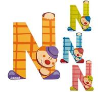 Janod Lettre décorative Clown N en bois G