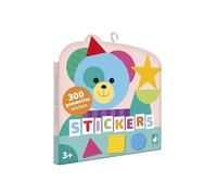 Janod – Pack 300 gommettes J09192 – Formes géométriques 3x3 cm – Dès 3 ans