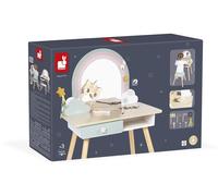 Janod Unicorn - Table de maquillage en bois avec accessoires et compartiment secret