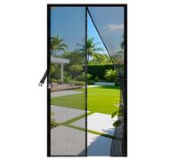 JANORS Moustiquaire Porte Fenetre 90x200cm,Rideau Moustiquaire Magnétique Maille en Acier Inoxydable,Sans Perçage, Bande Adhésive et Des Clous Sont Incluse,Idéale pour Balcons, Chambres