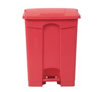 Poubelle de cuisine à pédale Jantex rouge 65 L