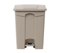 Poubelle de cuisine à pédale Jantex beige 65 L