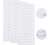 JANYUN Lot de 140 pastilles adhésives double face amovibles, rondes, transparentes, double face pour travaux manuels, ruban adhésif double face pour travaux manuels, ruban adhésif sans trace (10 mm,