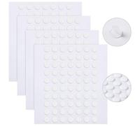 JANYUN Lot de 280 autocollants adhésifs double face, amovibles, ronds, transparents, sans traces, collants, résistants à l’eau, petits autocollants pour décoration de festival (6 mm)