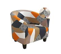 Jaotto Housse de Fauteuil Cabriolet 1 Place, Housse de Fauteuil Crapaud Extensible Chesterfield, Housse Fauteuil Salon Club il Lavable, Couverture de Fauteuil Facile à Installer et à Laver,Géométrie