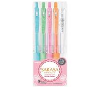 Japan Import Stylo Zebra Sarasa Mk - Lot De 5 Couleurs 0.5 Mm