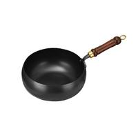 Japanese Cast Iron Pot, Multifunctional Uncoated Non-Stick Cast Iron Wok with Lid, High Purity Frying Pan for Cooking, Heavy Duty Cookware for Induction, Gas & Electric Stoves. (No Lid,11.02in)