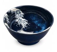 Japonais-Bowls ASIATICA - Ramen Bowl - Bols en porcelaine - 15 cm - Bol asiatique de qualité supérieure pour riz, pâtes, tapas, udon, céréales - Bol à soupe avec motifs japonais (Hokusai)
