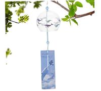 Japonais Home Decor Carillon à Vent Japonais 1pc Style Carillon à Vent Décoratif Cloche en Verre Pendentif pour Extérieur et Intérieur Feng Shui Décor La Maison