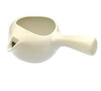 Japonaise Théière avec passoire à thé 350 ml - Kyusu ouverte en Toko Nom, mitigeur de Théière - Tea Instructor - Théière Idéal pour novices le Japon/Théière Buveurs ainsi que pour les Experts (Blanc