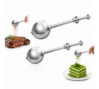 JAPORIA Boule à Thé Lot de 2, 304 Acier Inoxydable Infuseur Thé, Boule a TheBoule à Thé avec Manche Télescopique, Boule a The Infuseur pour Thé en Vrac, Sucre, Farine, Cacao