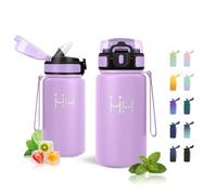 JAPORIA Gourde 500ml, Double Paroi, Bouteille Étanche, sans BPA Inodore, Gourde avec les Boissons Gazeuses, Réutilisable, Bouteille D'eau pour Outdoor, Bureau et École