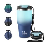 JAPORIA Tasse Isotherme 600ml, Tasse Isolante Premium en Acier Inoxydable, Étanche et Réutilisable, Mug avec Couvercle, sans BPA, Idéale pour Enfant, Adulte, Randonnée, Cyclisme, les Filles, Camping