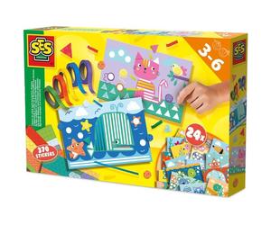 J'apprends à coller et à reconnaître les formes - SES CREATIVE - Hobby 3 - 6 - Motricité fine - 370 stickers - Age : 3+
