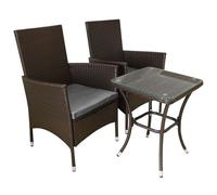 Ensemble de mobilier de jardin, ensemble de bistrot, salon de jardin, ensemble de jardin en rotin, ensemble de salle à manger, chaises et table, mobilier de terrasse, mobilier de jardin