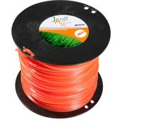 Jardiaffaires Bobine de Fil pour débroussailleuse carré qualité Pro 3.3mm x 204 mètres