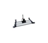 jardiboutique - Balai aspirateur Piscine articulé 45 cm en Aluminium, tête 3 Sections lestée 2,7 kg, Roues antidérapantes, Tuyau 38/50 mm, Clip EZ Manche télescopique - JB-61592571-alu