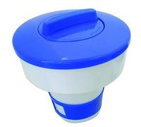 Jardiboutique - Diffuseur Flottant de Chlore et Brome pour Piscine et Spa - Doseur réglable pour Gros Galets - Plastique Ø 17,5 cm, Ouverture 9 cm - JB-SDCHLGA
