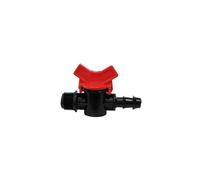 jardiboutique - mini vanne ø20 mm et 3/4 pouce - vanne cannelée pour tuyau 20 mm